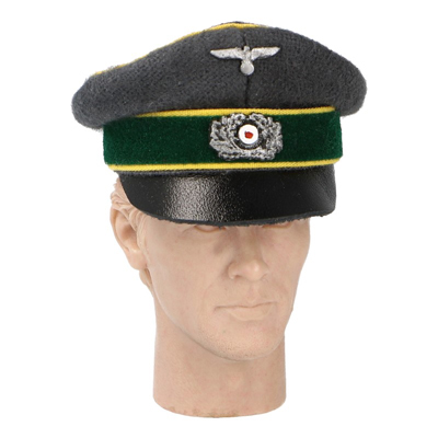  Product image 1 of the product “Wehrmacht Cavalry Schirmmütze Visor Cap (Feldgrau) ”