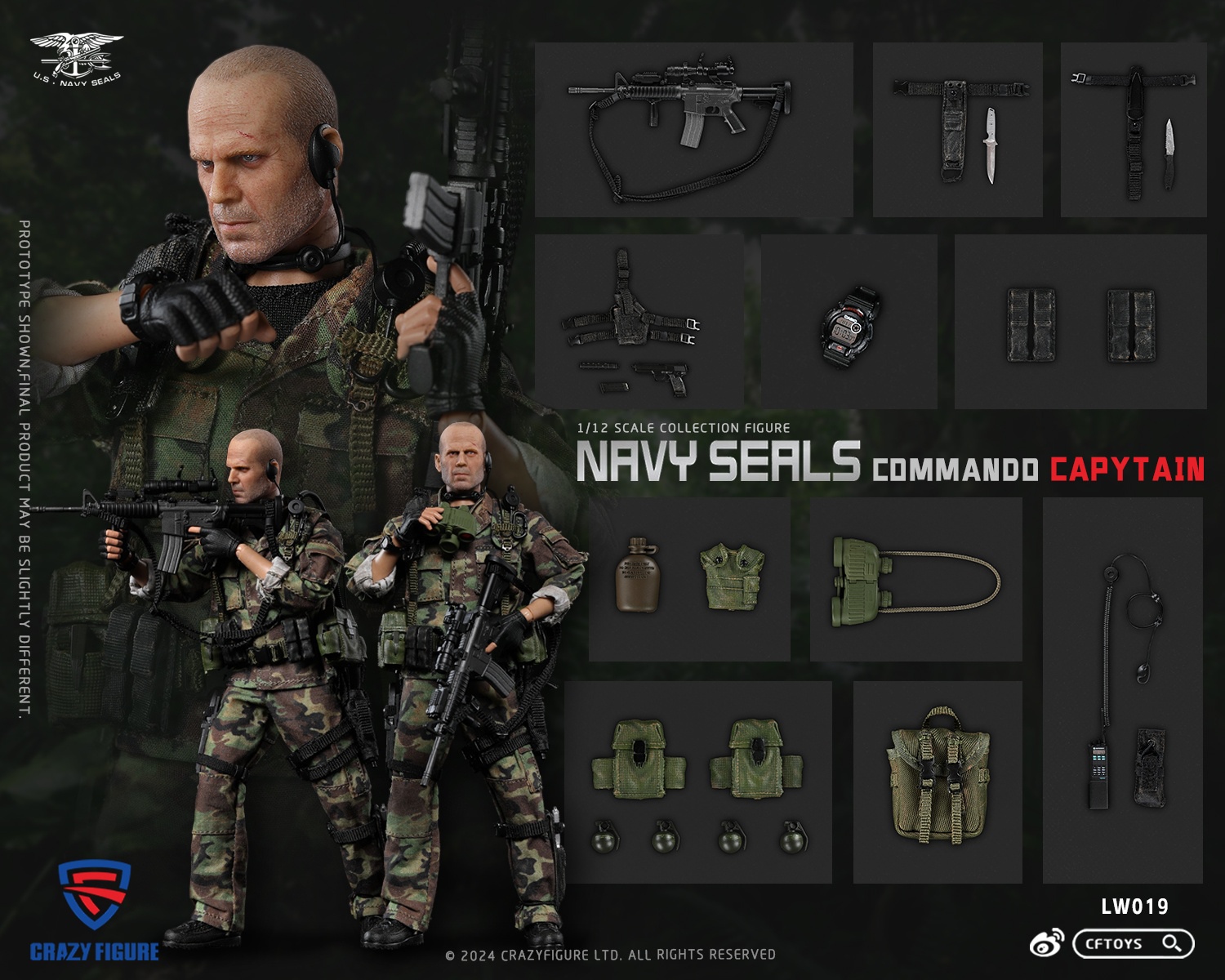  Product image 1 of the product “1/12 Navy Seal Reconteam - Team Leader BRUCE ”