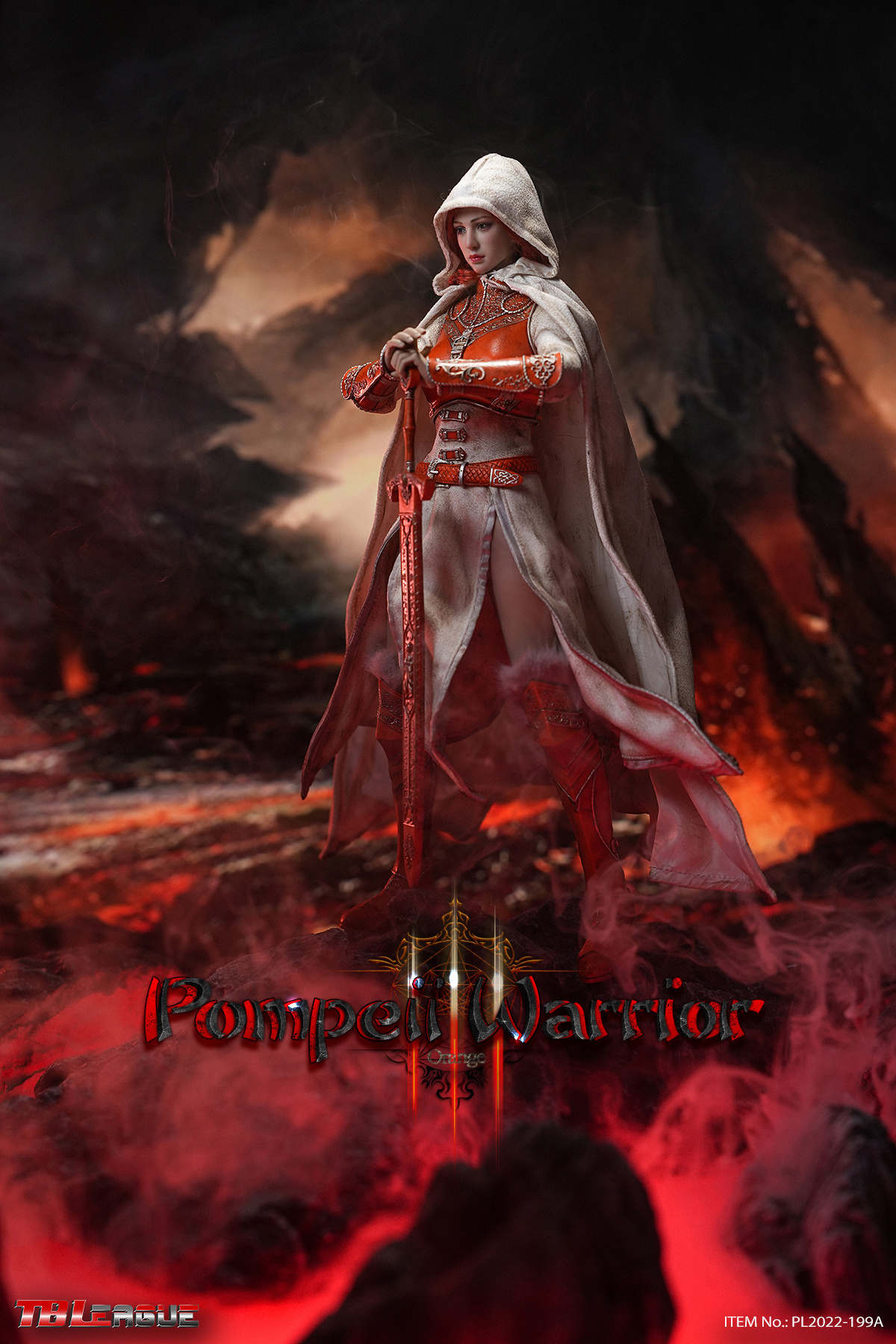  Product image 1 of the product “Pompeii Warrior - Orange 1/6 Scale Action Figure ”