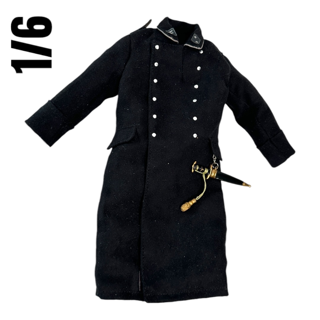  Product image 1 of the product “Coat Black Elite with Dagger in Metal 1/6 ”