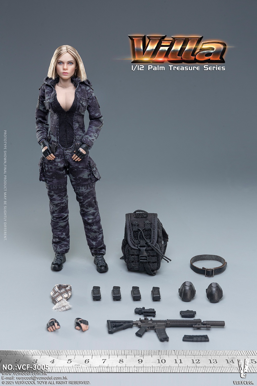  Artikelbild 1 des Artikels “1:12 Black MC Camouflage Women Soldier- Villa “