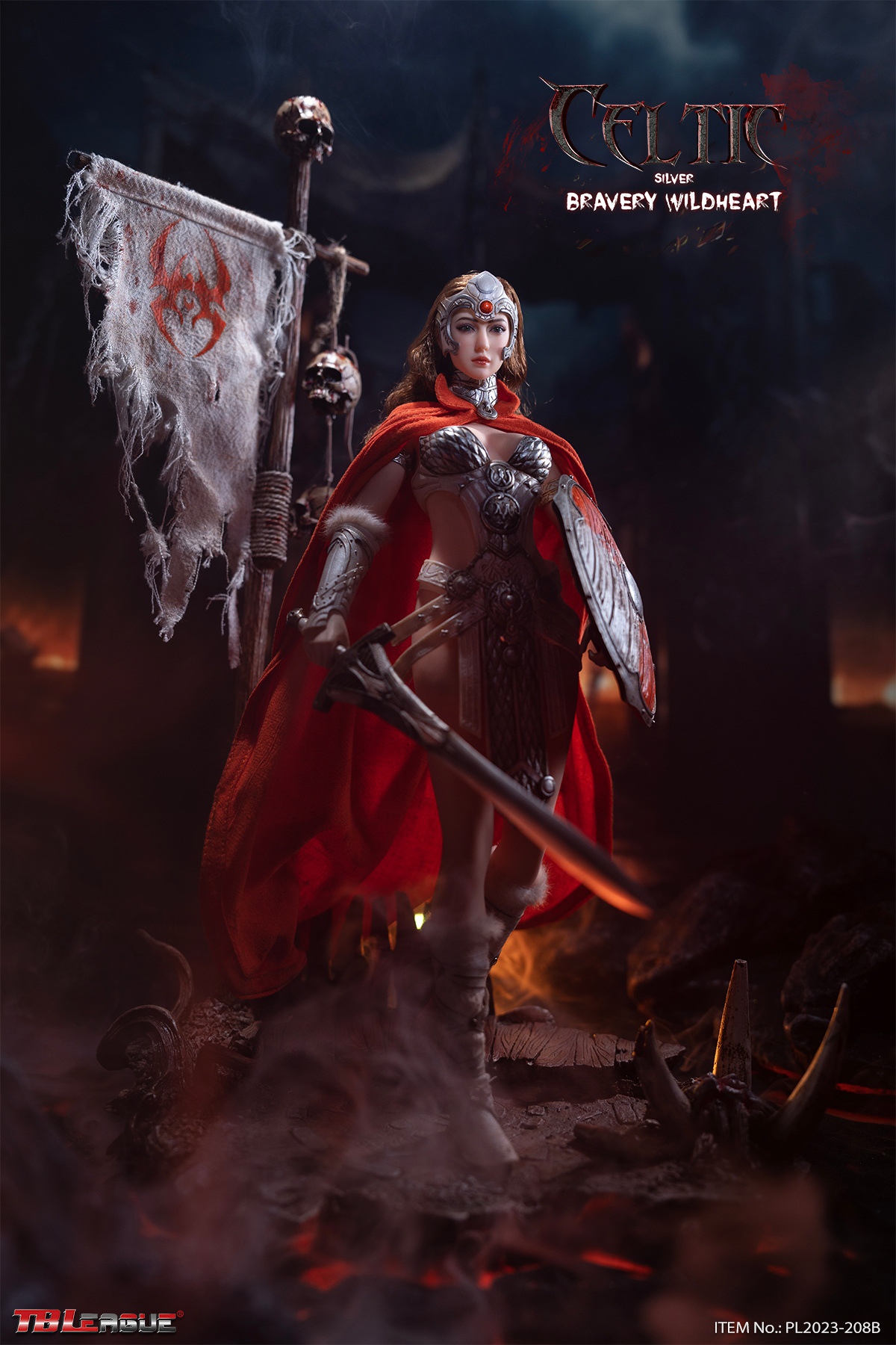 Product image 1 of the product “Celtic Bravery Wildheart-Silver 1/6 Scale Action Figure ”