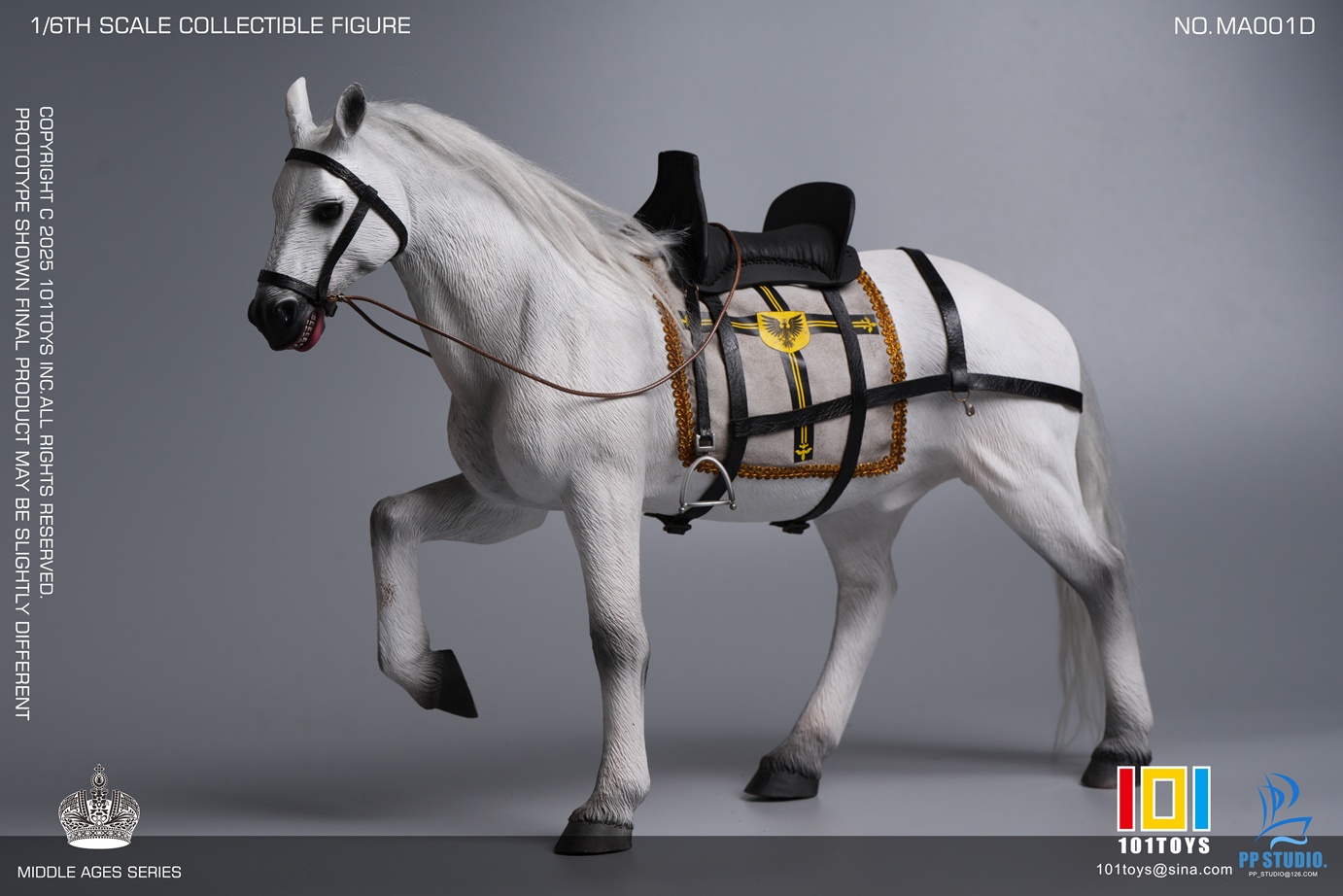  Artikelbild 1 des Artikels “1/6 NO.MA001D Medieval white warhorse “