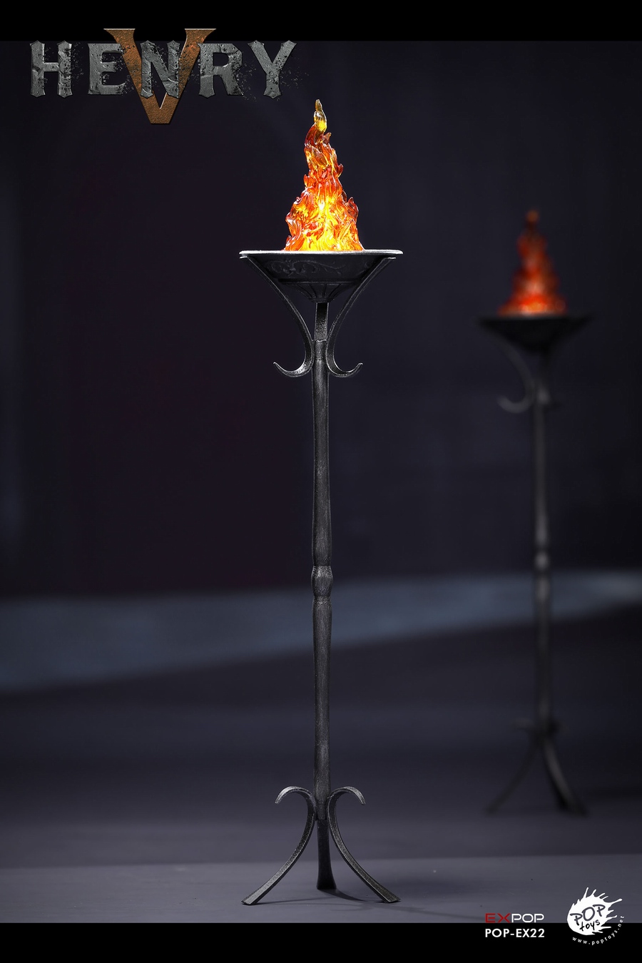  Product image 1 of the product “Diecast Knight Fire basket  (with Led)1/6 ”