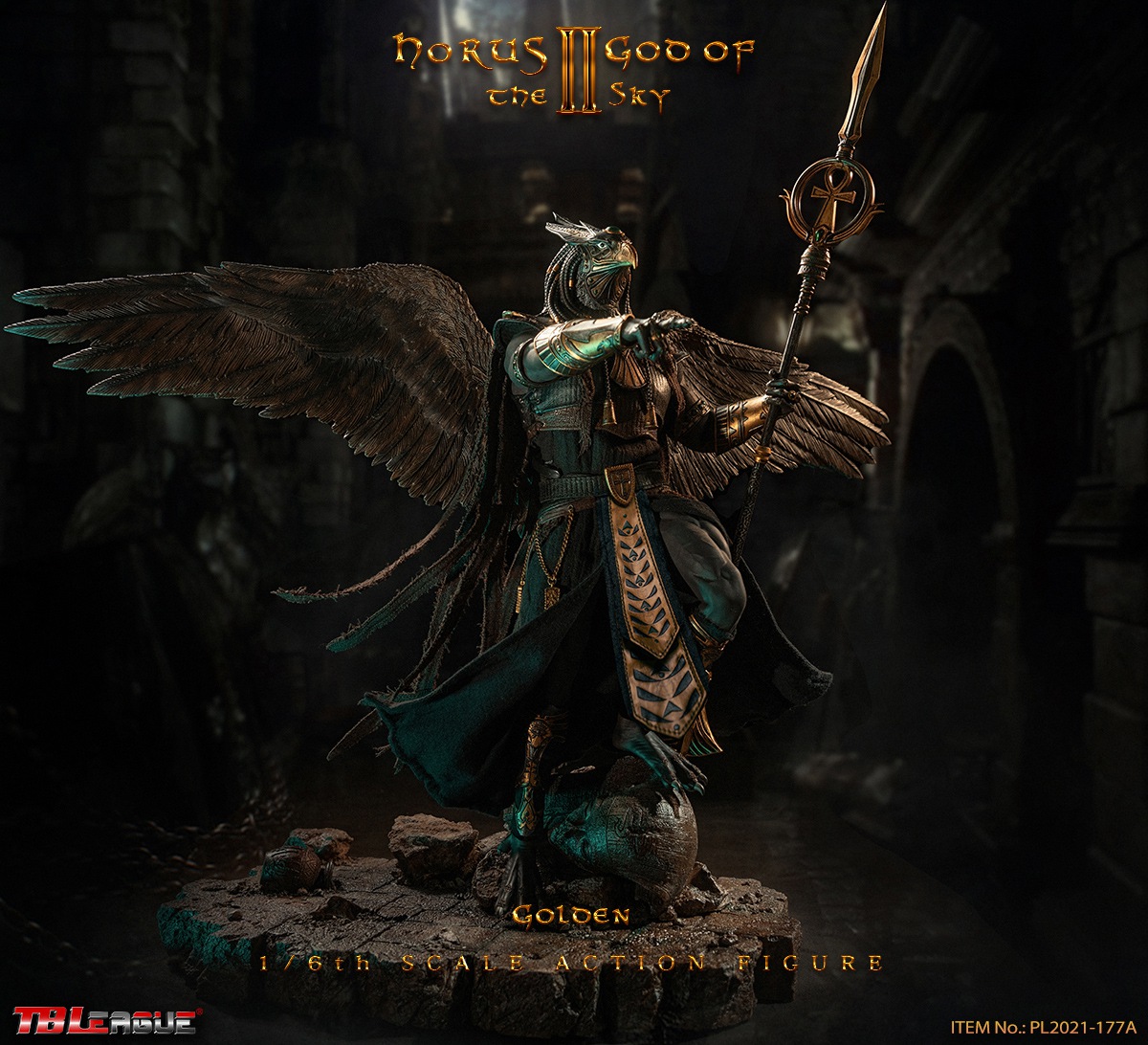  Artikelbild 1 des Artikels “Horus God of the Sky - Golden Version- 1:6 Scale Action Figure “