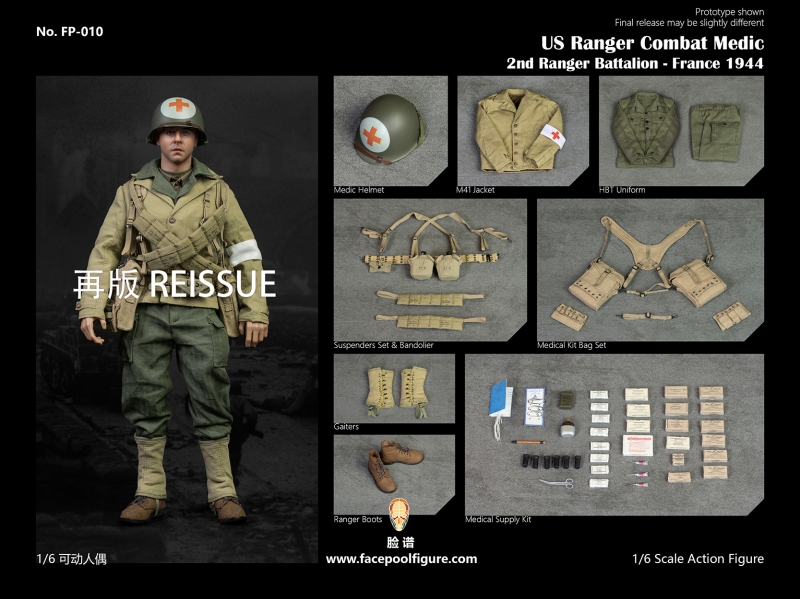  Artikelbild 1 des Artikels “2nd Ranger Battalion France 1944 - US Ranger Combat Medic - 1/6 Figure. “