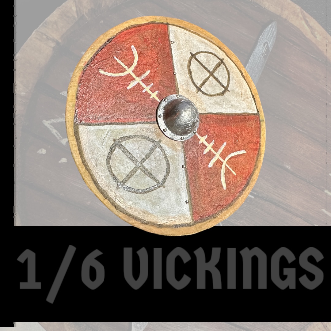  Artikelbild 1 des Artikels “Viking Schild 1:6 aus echt Holz und Metal “