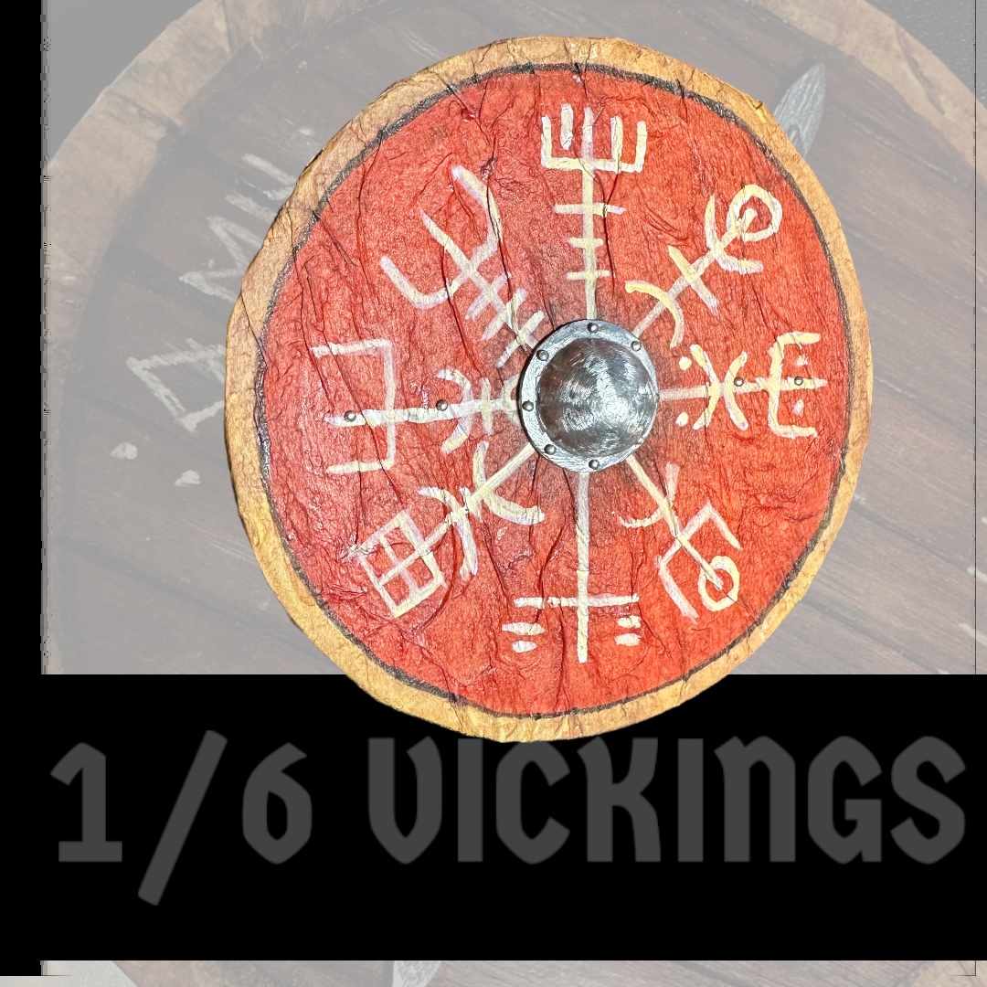  Artikelbild 1 des Artikels “Viking Schild 1:6 aus echt Holz und Metal “
