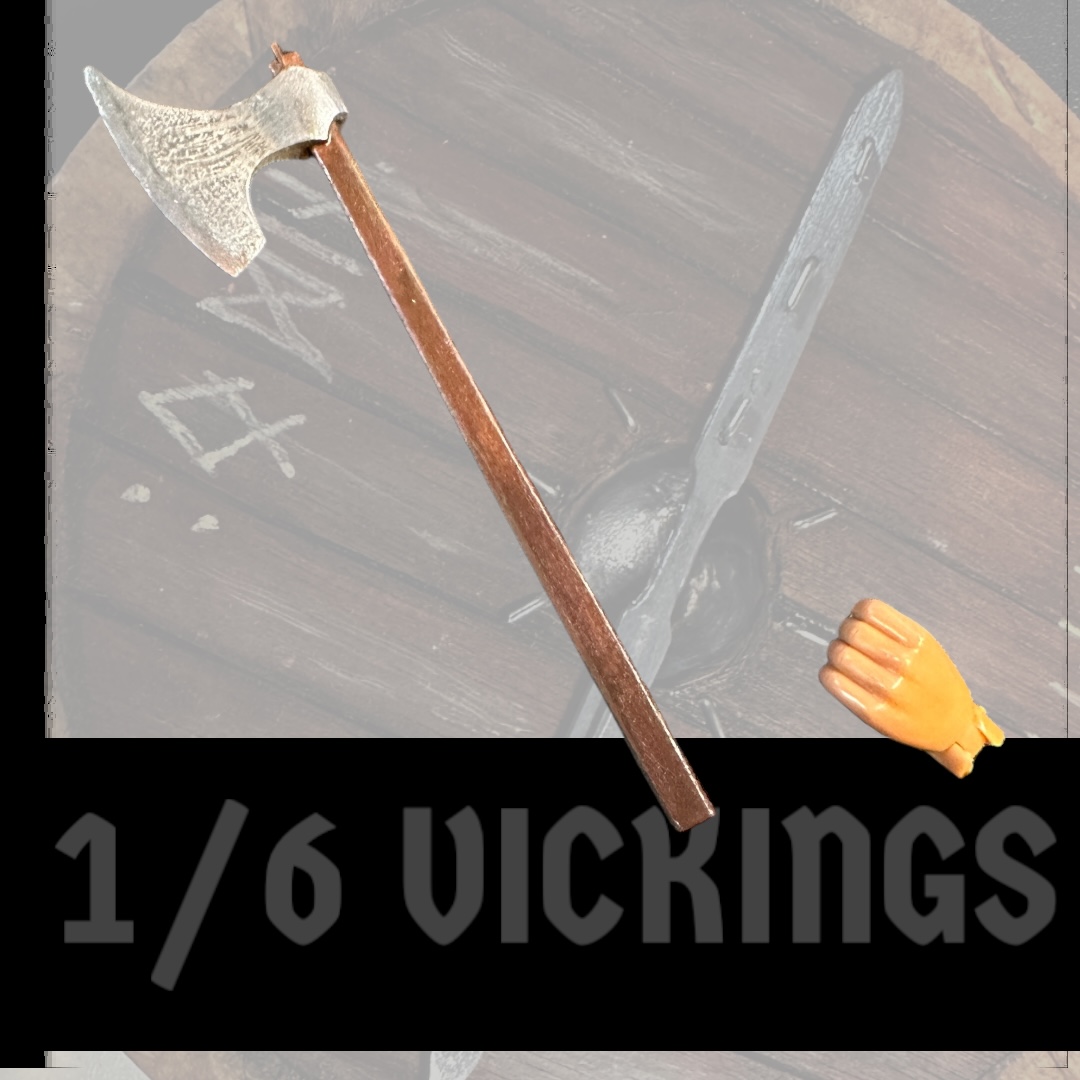  Product image 1 of the product “Viking Short Axt 1/6 real wood and Metal ”