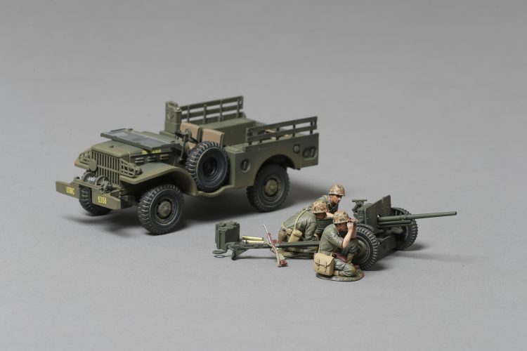  Product image 1 of the product “Dodge Jeep with 37mm Cannon & Crew 1/30 ”