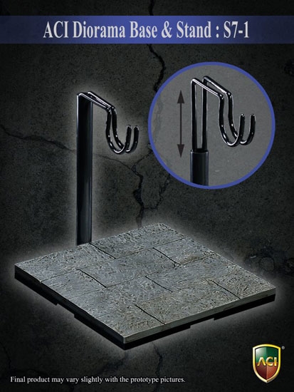  Product image 1 of the product “One-sixth scale figure stand featuring street-scene diorama base. ”