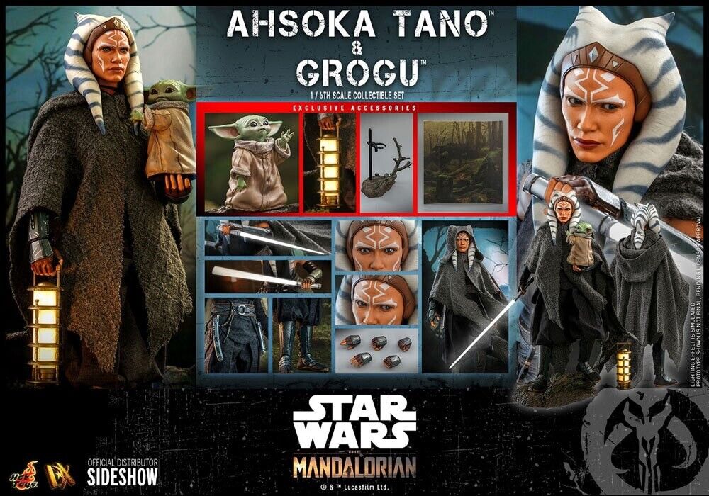  Artikelbild 1 des Artikels “Action Figure Star Wars The Mandalorian of Ahsoka Tano & Grogu, 1/6 “