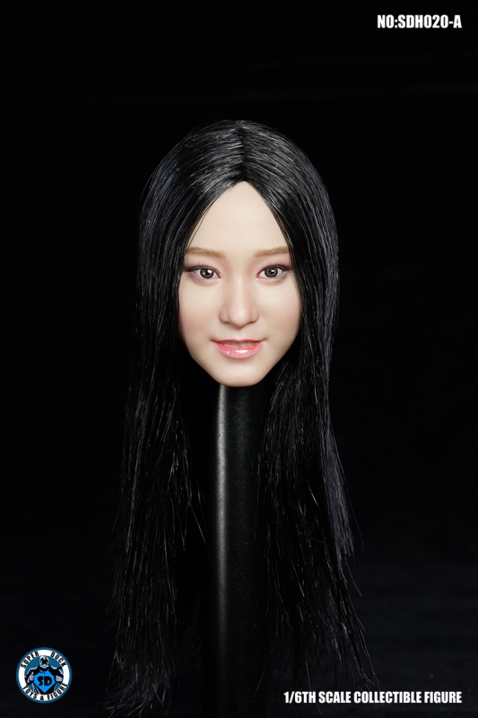  Product image 1 of the product “Asian Head Blk Hair im Maßstab 1:6 ”