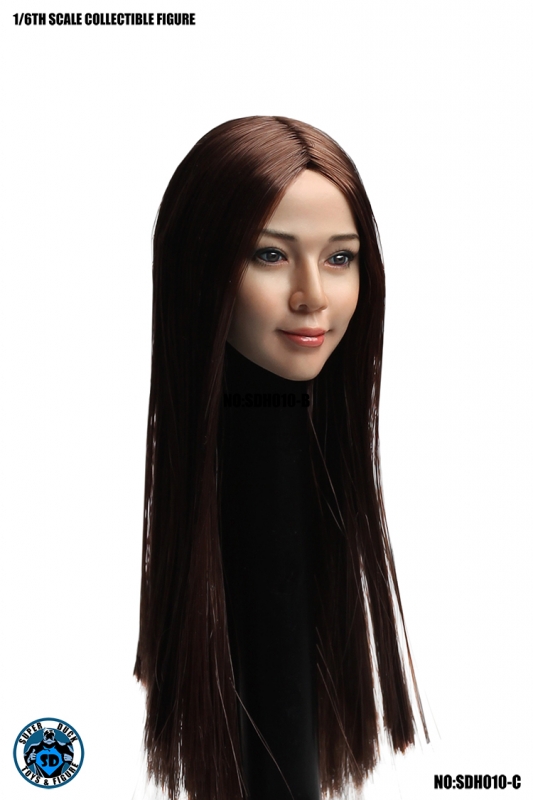  Artikelbild 1 des Artikels “Sexy Asian Head braun long Hair im Maßstab 1:6 “