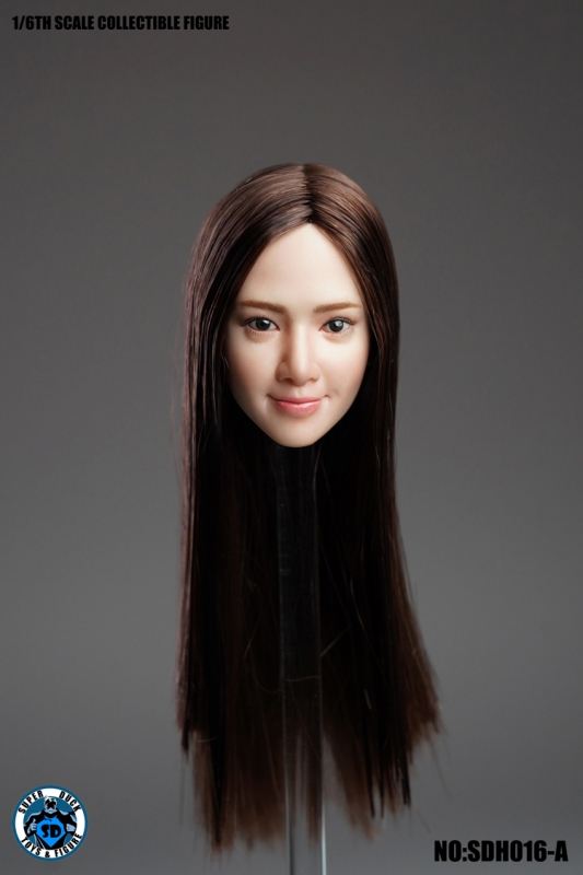  Product image 1 of the product “Sexy Asian Head blk long Hair im Maßstab 1:6 ”