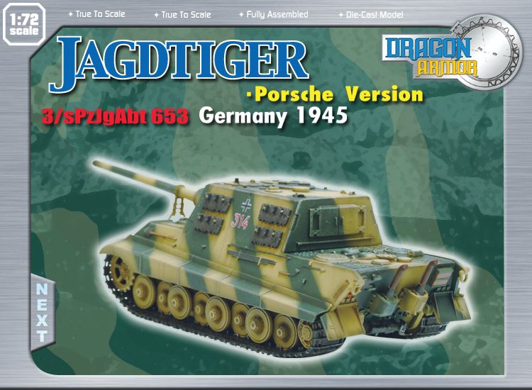  Product image 1 of the product “1:72Jagtiger (Porsche Version),Sd. Kfz. 186, 3/sPZJgAbt 653, ”