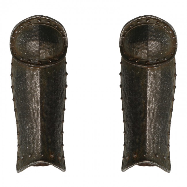  Product image 1 of the product “Worn Diecast Knight Templar Bachelor Leg Armors (Black) 1/6 ”