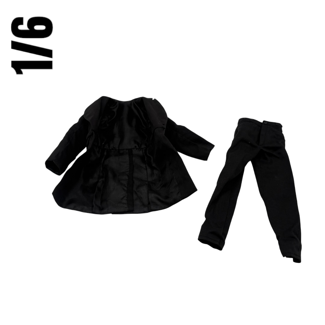  Product image 1 of the product “Cowboy Long Vest and Pants (Black) 1/6 ”