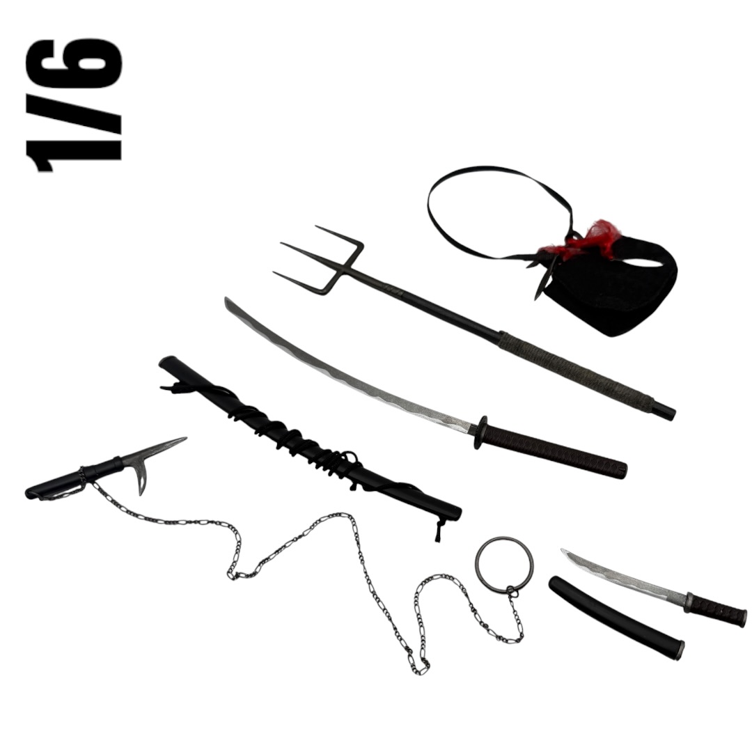  Product image 1 of the product “Ninja Weapon Set (Metal) 1:6 ”