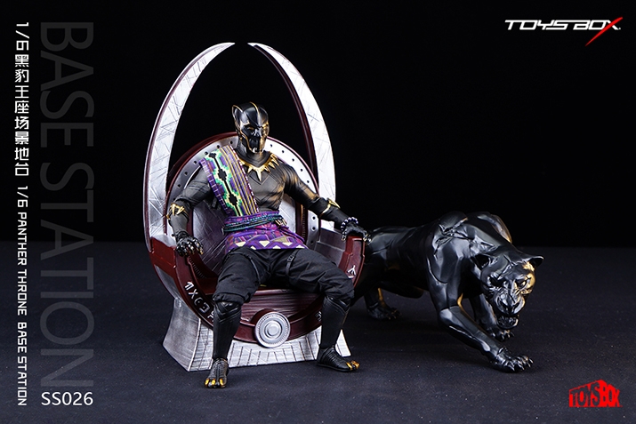  Product image 1 of the product “Black Panther Throne with Statue (Black) 1/6 ”