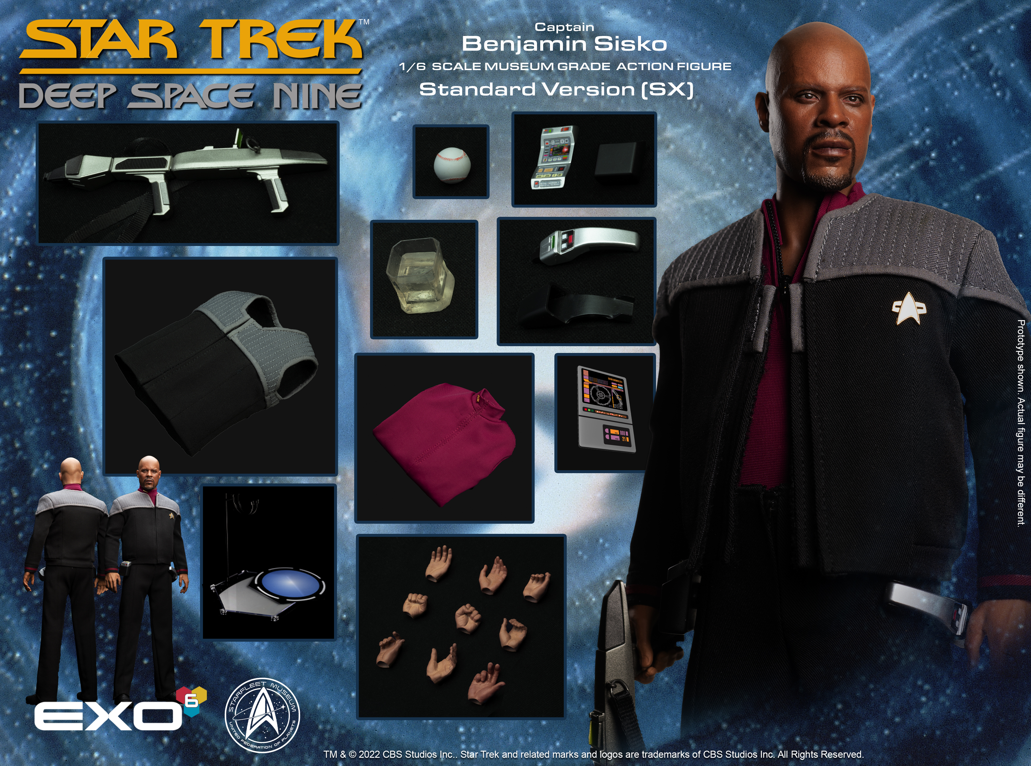 Product image 1 of the product “Captain Benjamin Sisko - SX Version - Star Trek ”