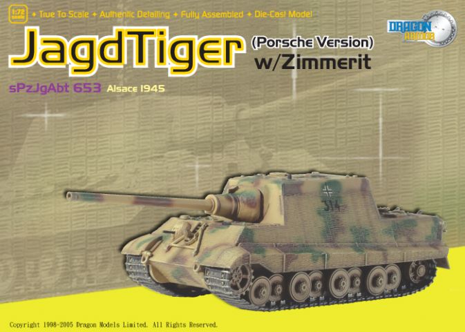  Artikelbild 1 des Artikels “1:72 Jagdtiger (Porsche Version), sPzJgAbt.653 Alsace “