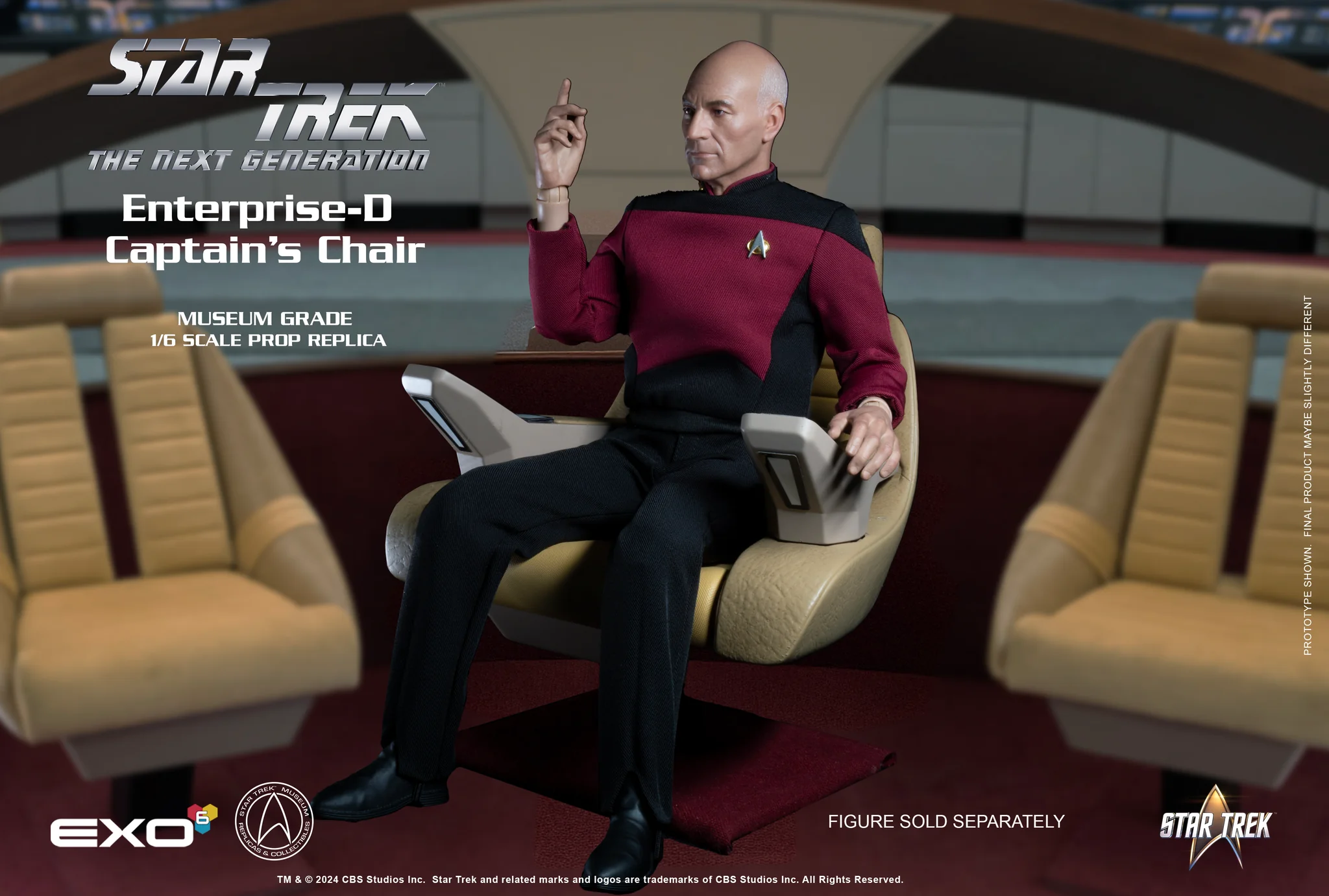  Artikelbild 1 des Artikels “Enterprise-D Captain’s Chair 1:6 “