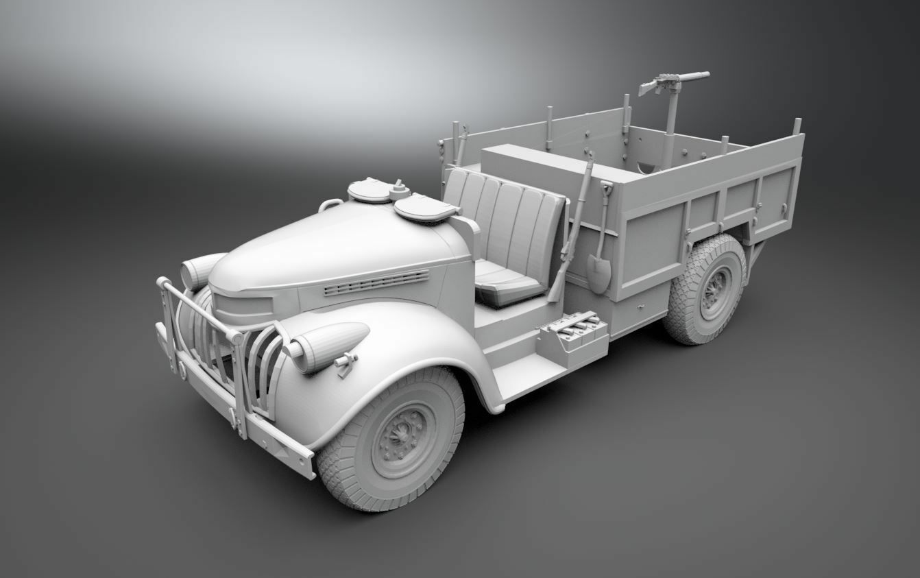  Artikelbild 1 des Artikels “1:6 scale 3D Printed Assembled LRDG truck, “