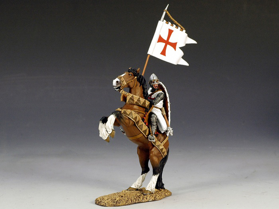  Product image 1 of the product “Crusaders 1096-1204: Mounted Templar With Banner ”