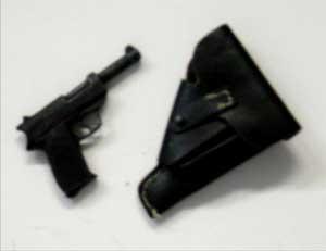  Artikelbild 1 des Artikels “P38 Metal 1:6 mit Lederholster “