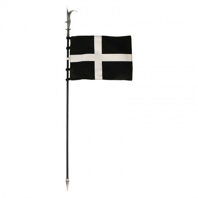  Artikelbild 1 des Artikels “Diecast Knight Hospitaller Master Sergeant Halberd with Flag (Black) 1/6 (Black) “
