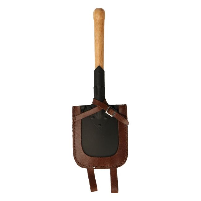  Product image 1 of the product “Diecast M1887 Shovel with Genuine Leather Cover (Black) 1/6 ”