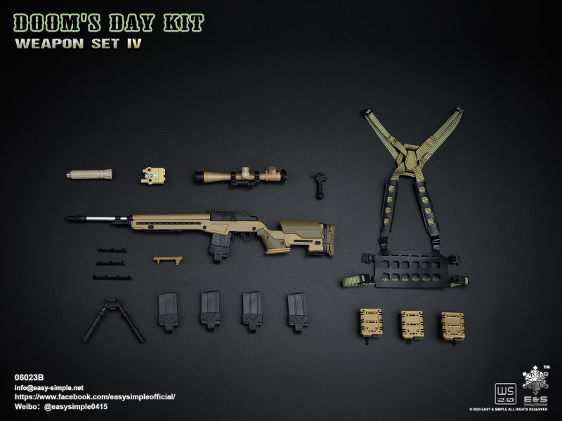  Product image 1 of the product “1/6 Doom's Day Kit - Weapon Set IV (Sand) ”