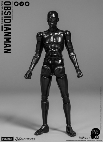  Product image 1 of the product “Funman Series - Obsidianman Male Body (Black) ”