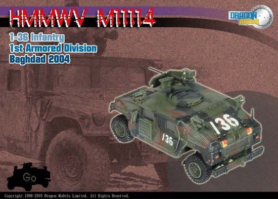  Artikelbild 1 des Artikels “1:72 HMMWV M1114 1-36 Infantry, 1st Armored Division “