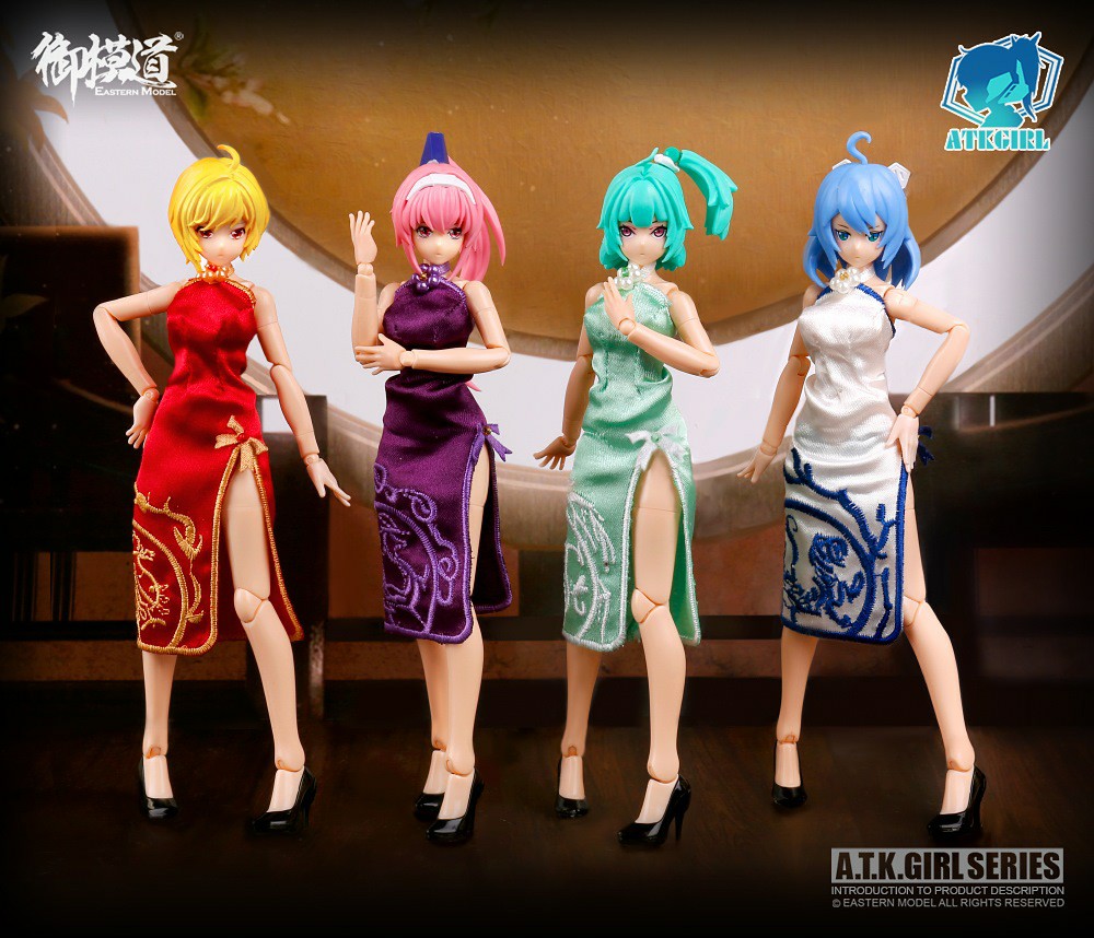  Product image 1 of the product “1/12 FOUR MYTICAL BEASTS QIPAO BODY + ACCESSORIES_ MODEL KIT SET ”