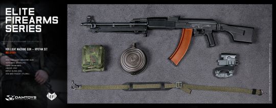  Product image 1 of the product “VDV Light Machine Gun - RPK74M (Black) 1/6 ”