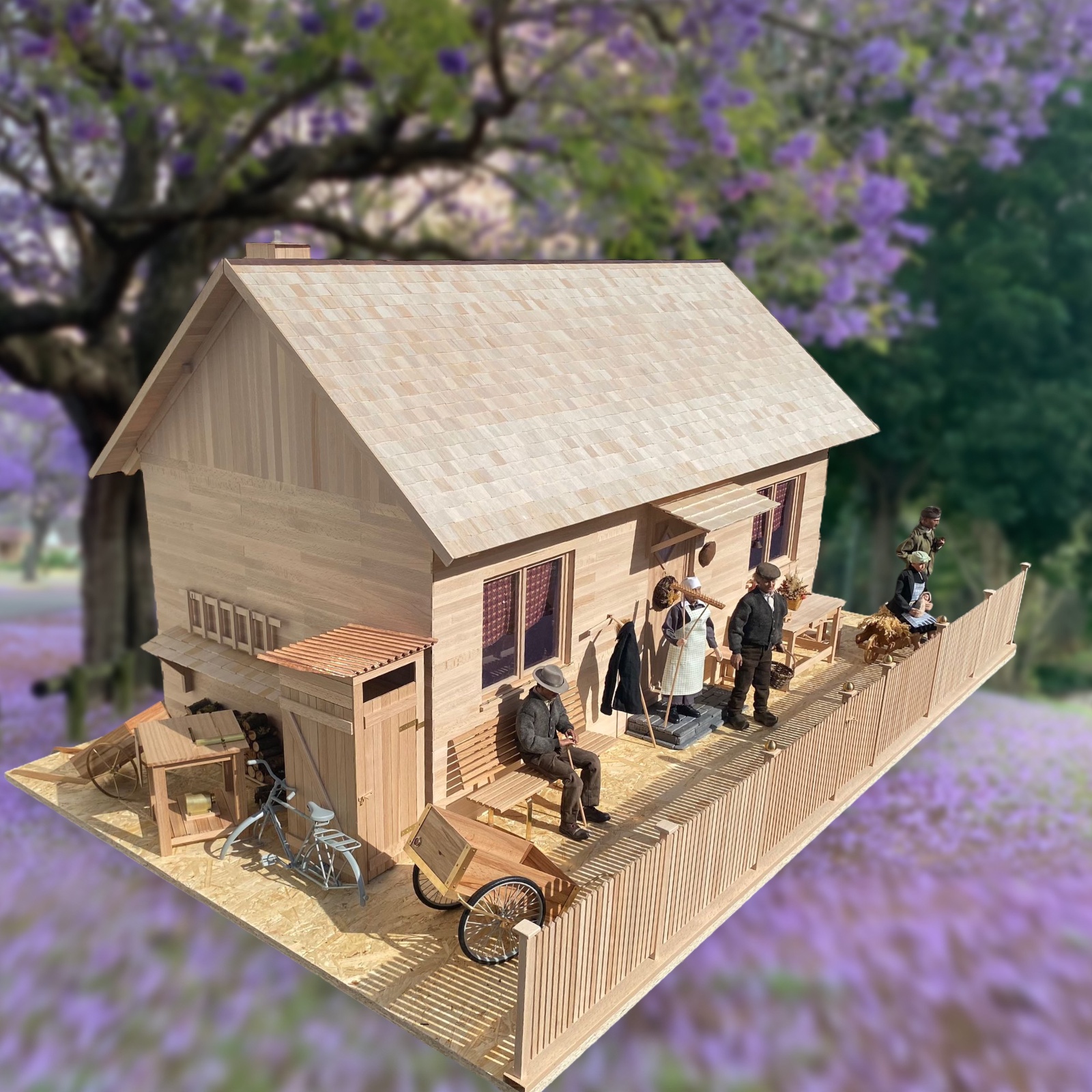  Product image 1 of the product “German Wachhaus  1/6 (made of Wood) ”