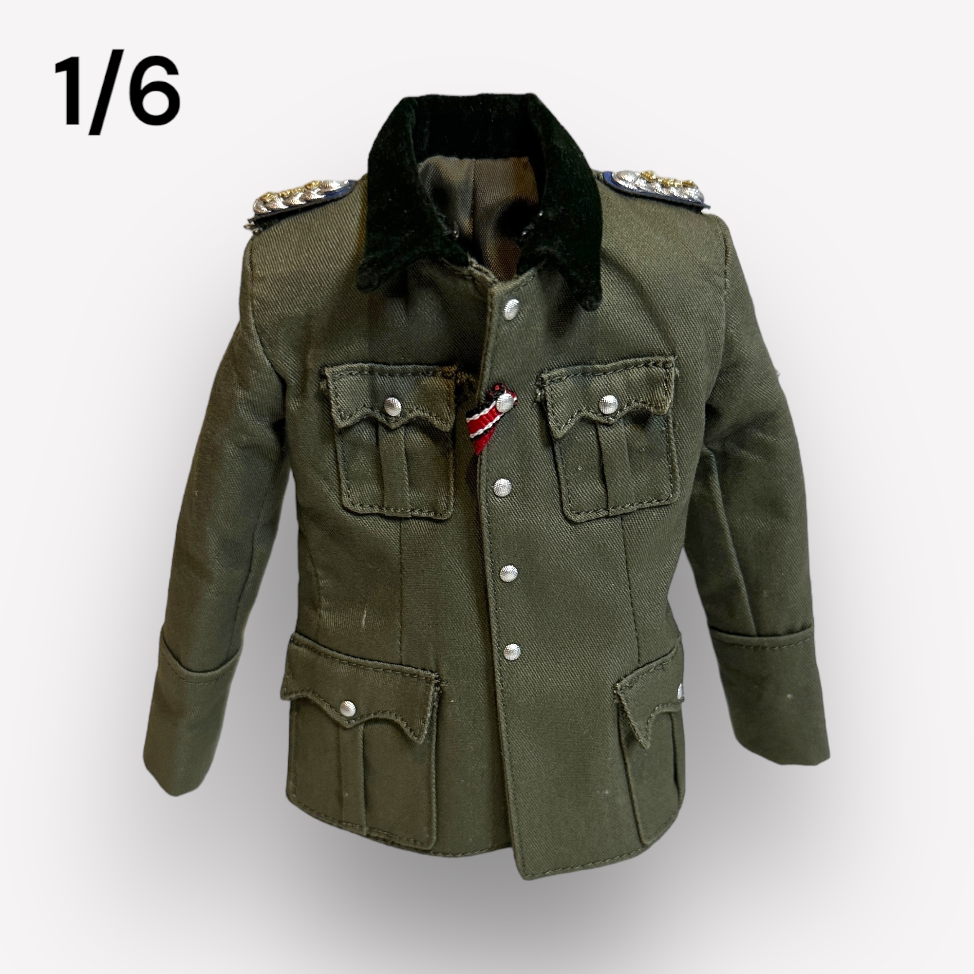  Product image 1 of the product “M36 Feldbluse Stabsarzt mit Schulterstücke 1/6 ”