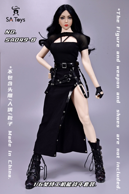  Product image 1 of the product “Female Agent Functional Combat Suit Set (Black)  1/6 ”