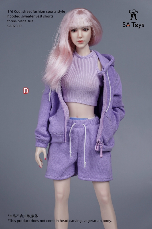  Product image 1 of the product “Female Cool Street Fashion Sports Style Set (Purple) 1:6 ”