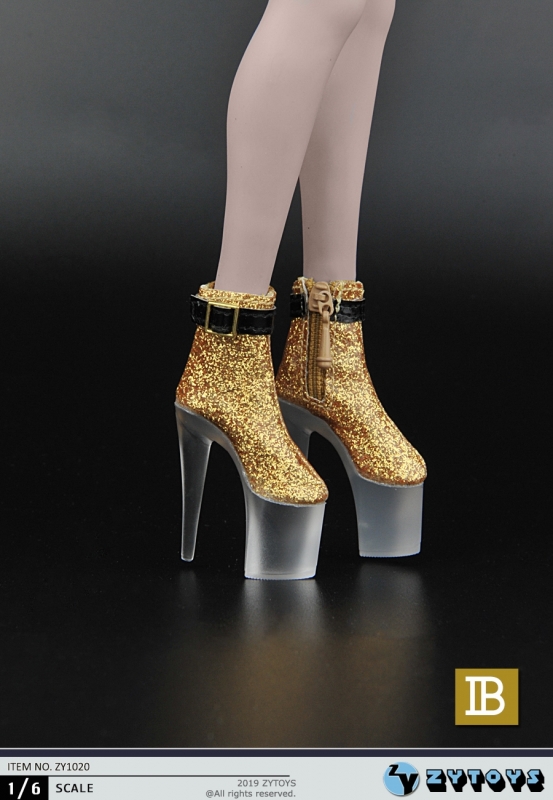  Product image 1 of the product “Woman High Heels Shoes Gold 1/6 ”