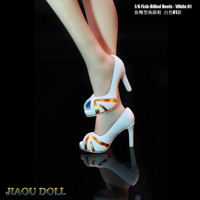  Artikelbild 1 des Artikels “Female Heeled Shoes (White) 1:6 Black “