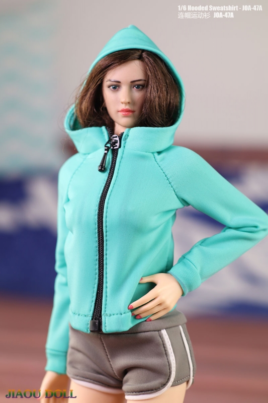  Product image 1 of the product “1:6 Female Hoodie (Green) ”