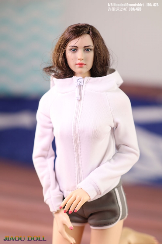  Product image 1 of the product “1:6 Female Hoodie (White) ”