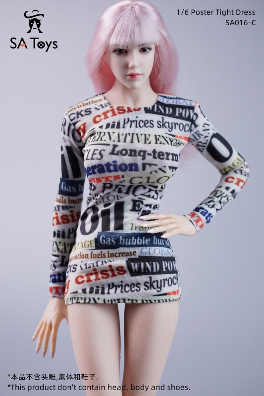  Artikelbild 1 des Artikels “Female Poster Tight Dress (White) “