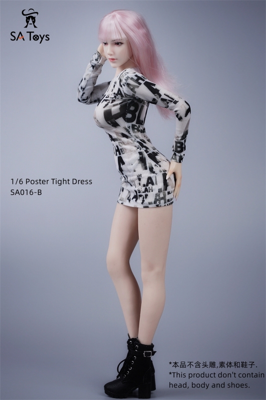  Artikelbild 1 des Artikels “Female Poster Tight Dress (White) “