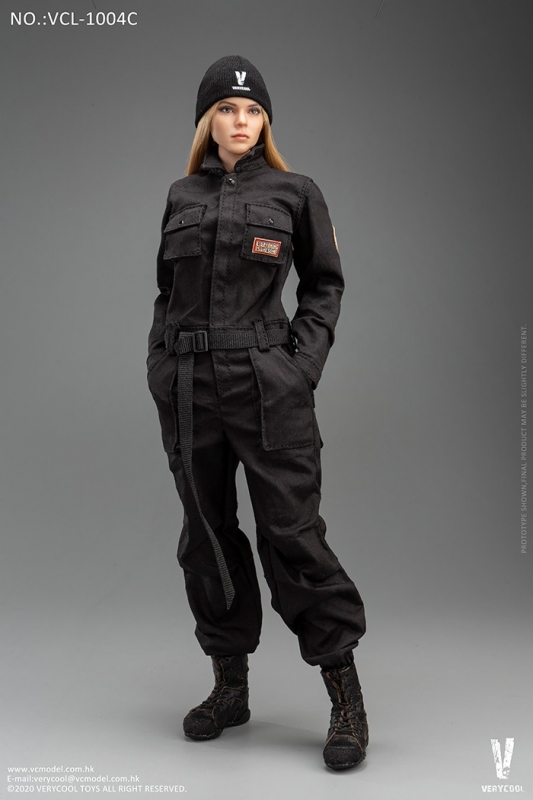  Artikelbild 1 des Artikels “Female Work Wear Set (Black) 1:6 “