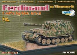  Artikelbild 1 des Artikels “1:72  FERDINAND TANK(ZIMM) Sd.Kfz.184/sPzJgAbt 653 (LTD. ED.) “