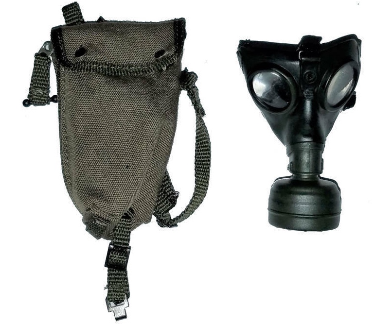  Artikelbild 1 des Artikels “Gasmaske mit abnehmbaren Filter , Gasmaskenbehälter mit Ersatzfach aus Stoff “